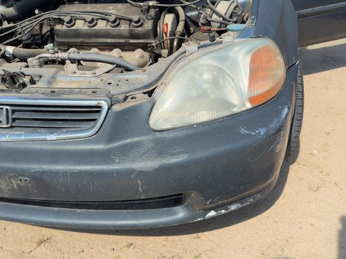 1996-1998 Honda Civic Front Bumper Cover Assembly Oem Blue B-73M 4802120