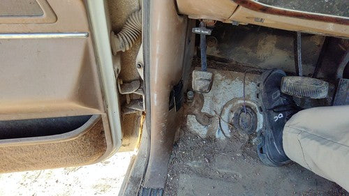 1987-1991 Ford F150 Driver Left Lower Kick Trim Panel Oem Brown