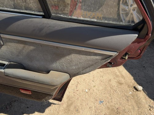 85-88 Nissan Maxima Passenger Right Rear Door Trim Panel With Switches Back Gray