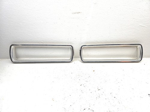 1964 Ford Thunderbird Coupe Pair Chrome Tail Light Trim Bezel Surround Oem
