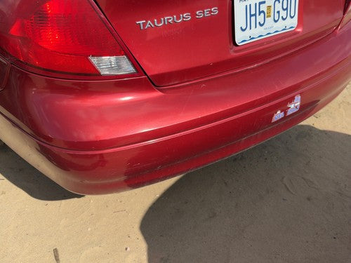 2000-2003 Ford Taurus Rear Bumper Cover Assembly Oem Back Sedan Red 2F1Z17K835Ca