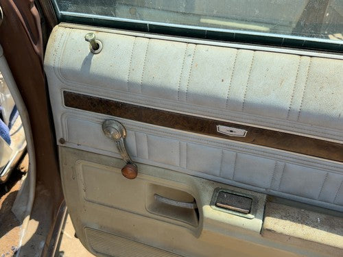 1974 Chevy Impala Passenger Right Rear Door Trim Panel Manual Back