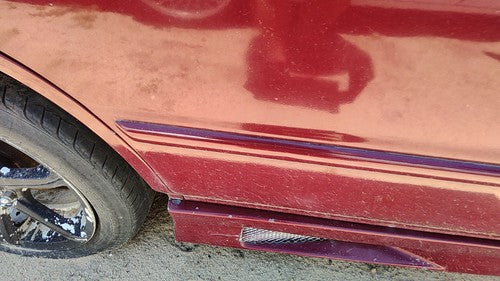 94-96 Honda Accord Passenger Right Rear Moulding From Door Back Trim Strip Red