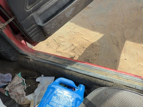 1987-1988 Toyota FX Passenger Right Lower Sill Step Moulding Trim Panel Gray