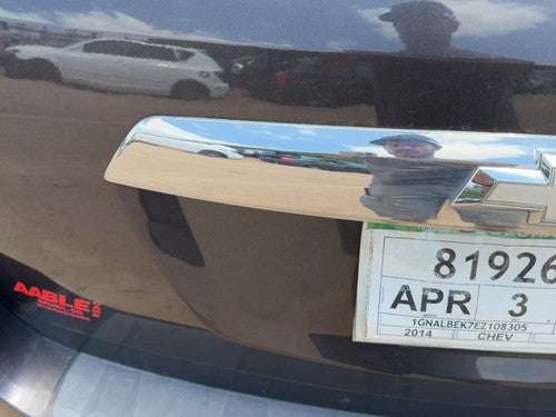 2014 Chevy Equinox License Plate Trim Surround Panel Oem Tail Trunk Finish