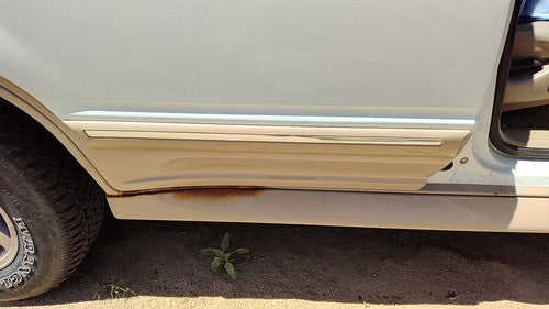 1993 Ford Explorer Passenger Right Rear Moulding From Door Back Trim Strip White
