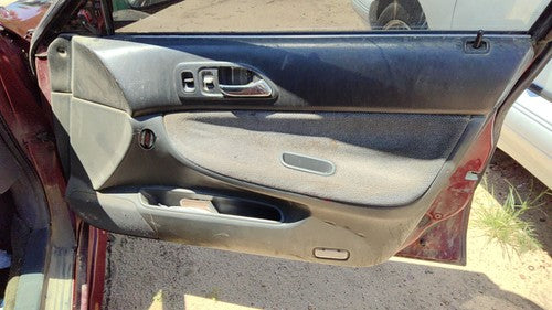1995 Honda Accord Passenger Right Front Door Trim Panel With Switches Gray