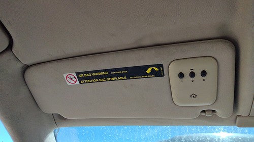 2000-2004 Audi A6 Driver Left Sun Visor Oem Tan 4B0857551N28Y
