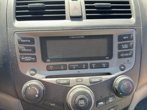 03-07 Accord Stock Radio Oem Factory Stereo Cd Player 6 Disc Without Navigation