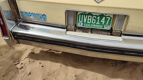 1980-1984 Cadillac Deville Chrome Rear Bumper Assembly With Brackets Oem Back