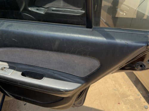 1998 Nissan Maxima Passenger Right Rear Door Trim Panel With Switches Back Black
