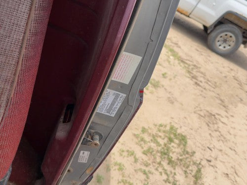 1987-1991 Ford F150 Pickup Driver Left Rear B-Post Trim Panel Red