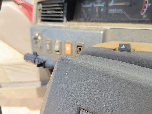 1987-1988 Nissan Maxima Trim Bezel Around Radio Surround Dash Panel Oem Gray
