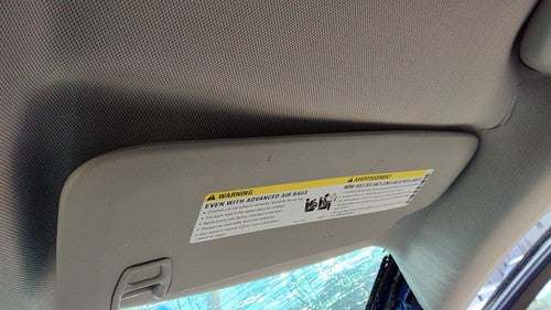2011-2016 Chevy Cruze Passenger Right Sun Visor Oem Black Aff 95034256