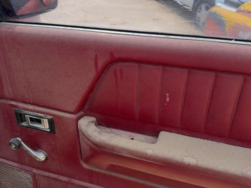 1991-1993 Dodge Dakota Passenger Right Front Door Trim Panel Manual Red