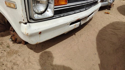 1971-1978 Dodge Van B200 Front Bumper With Brackets Assembly Oem White 02959524