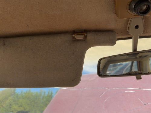 1985-1987 Nissan Maxima Driver Left Sun Visor Oem 4Dr Sedan Gray