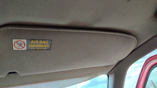 1989-2006 Mazda B2500 Passenger Right Sun Visor Oem Gray V2