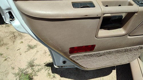 93 Ford Explorer Driver Left Rear Inside Door Trim Panel With Switches Back Tan