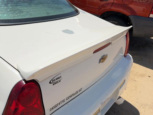 06-07 Monte Carlo Rear Spoiler Wing From 8/29/05 Horizontal Surface White 40U