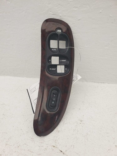 04-07 Town & Country Driver Left Master Switch Trim Bezel Plate Woodgrain
