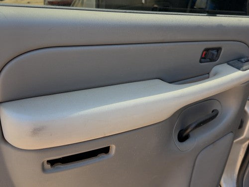 00-06 Suburban 1500 Driver Left Rear Door Trim Panel With Switches Back Gray 92I
