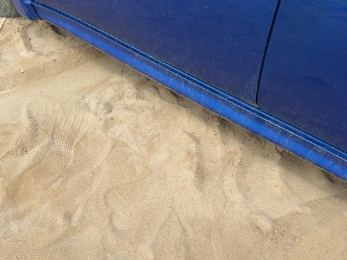 2007-2012 Nissan Sentra Driver Left Lower Rocker Panel Moulding Oem Blue B17