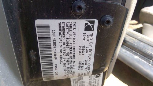 2000-2002 Saturn Sl2 Sedan Driver Left Front Seat Belt Retractor Oem Shoulder