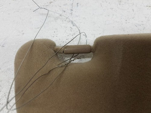 1999 Lexus Rx300 Passenger Side Sun Visor Assembly Mirror Tan Right Windshield