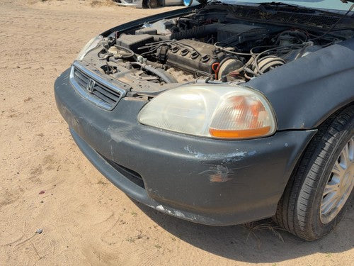 1996-1998 Honda Civic Front Bumper Cover Assembly Oem Blue B-73M 4802120