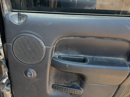 02-05 Ram 1500 Passenger Right Rear Door Trim Panel Switches Back Dark Gray V9Dv