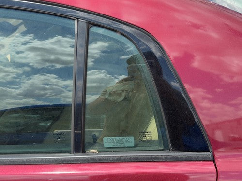 04-05 Acura Tl Driver Left Rear Vent Window Back Door Glass With Frame Oem 3.2L