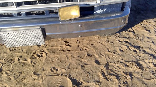 1978-1991 Chevy G20 Van Chrome Front Bumper With Brackets Oem 00464364