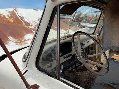 67-72 Ford F350 Driver Left Front Vent Window Small Door Glass With Frame Oem