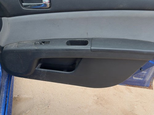 10-12 Sentra Passenger Right Front Door Trim Panel With Switches Charcoal X