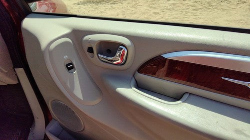 06-07 Town Country Passenger Right Front Door Trim Panel With Switches Khaki J1
