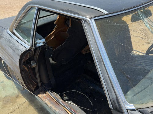1980 Mercedes 450SL 107 Passenger Right Chrome Trim Around Door OEM Black