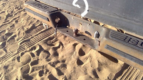 1981-1987 Isuzu Pup Pickup Rear Back Step Bumper With Brackets Oem 2900036000