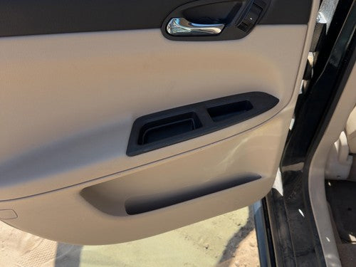 09-11 Impala Driver Left Rear Door Trim Panel With Switches Back Neutral 522