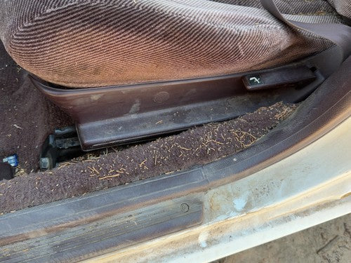 1988-1989 Honda Accord Lx Driver Left Side Seat Trim Panel Oem Maroon