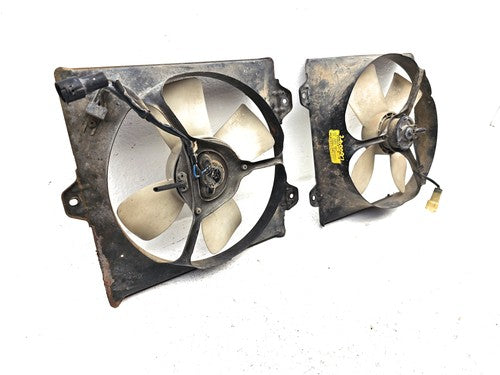85-86 Toyota Camry Electric Radiator Cooling Fan Assembly With Motors 2.0L Oem