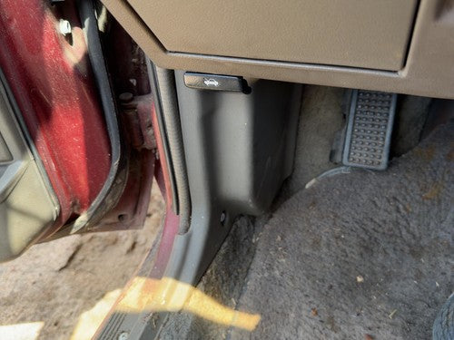 1985-1988 Nissan Maxima Driver Left Lower Kick Trim Panel Oem Gray