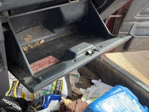 1987-1988 Toyota FX Glove Box Assembly Complete Door with Latch OEM Gray