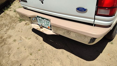 1991-1994 Ford Explorer Rear Bumper Assembly With Brackets Oem White F2tz17906j