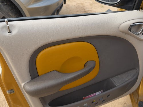 01-02 Pt Cruiser Driver Left Front Door Trim Panel With Switch Taupe/Beige Fl