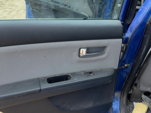 11-12 Sentra Driver Left Rear Door Trim Panel With Switches Back Charcoal X