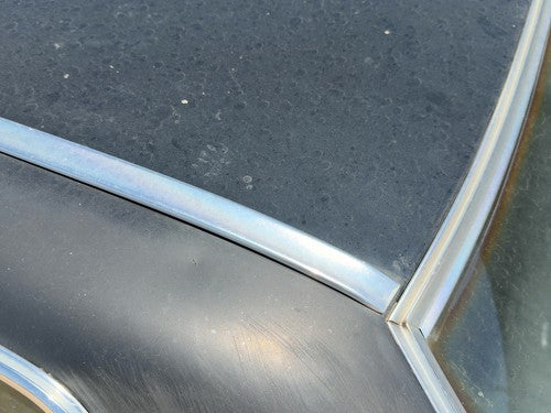 1980 Mercedes 450SL 107 Driver Left Chrome Trim Drip Rail on Roof OEM
