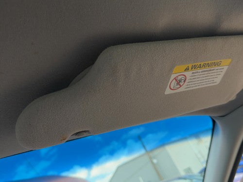 2000-2003 Ford Taurus Passenger Right Sun Visor Oem Illumination Gray