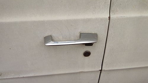 1974 Dodge Van B200 Driver Left Front Outside Door Handle Oem White