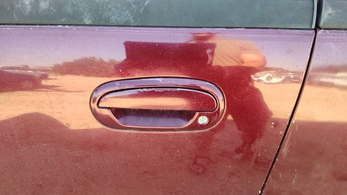 1997-2002 Ford Expedition Driver Left Front Outside Door Handle Oem Maroon Jl